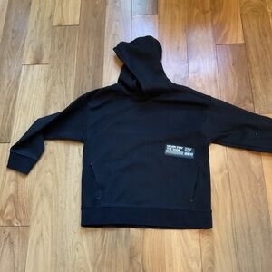 Zara Black hoodie with Label Detail